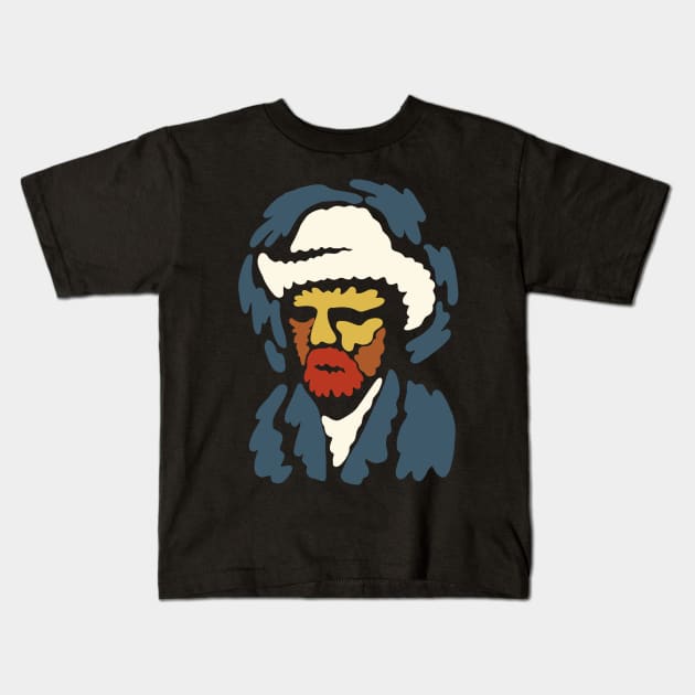 Van Gogh Minimal Portrait Kids T-Shirt by isstgeschichte